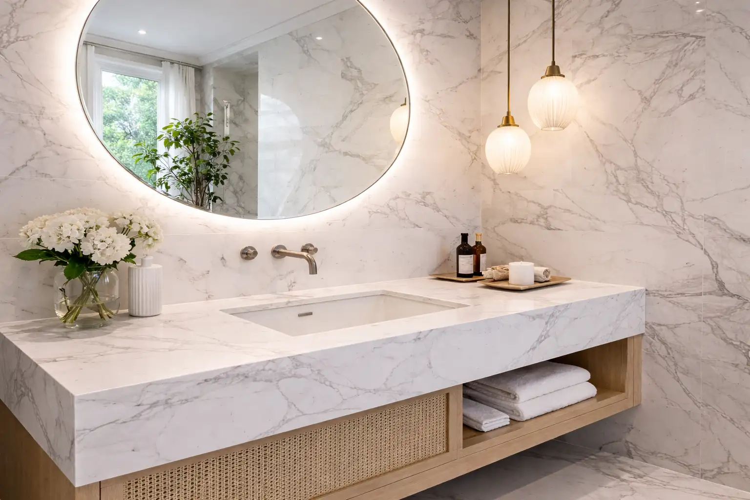Столешницы в ванную