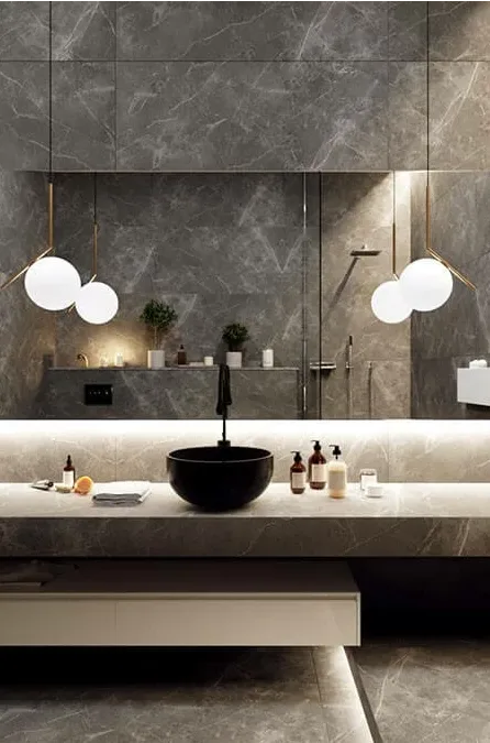 Мрамор (натуральный камень) — столешница в ванную