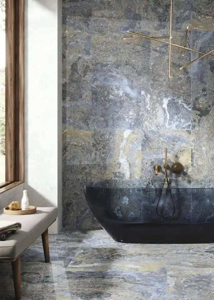 Керамогранит (плита/тонкая керамика) — столешница в ванную